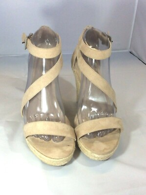 Charles By Charles David Beige Wedge Espadrilles Platform  display picture 1