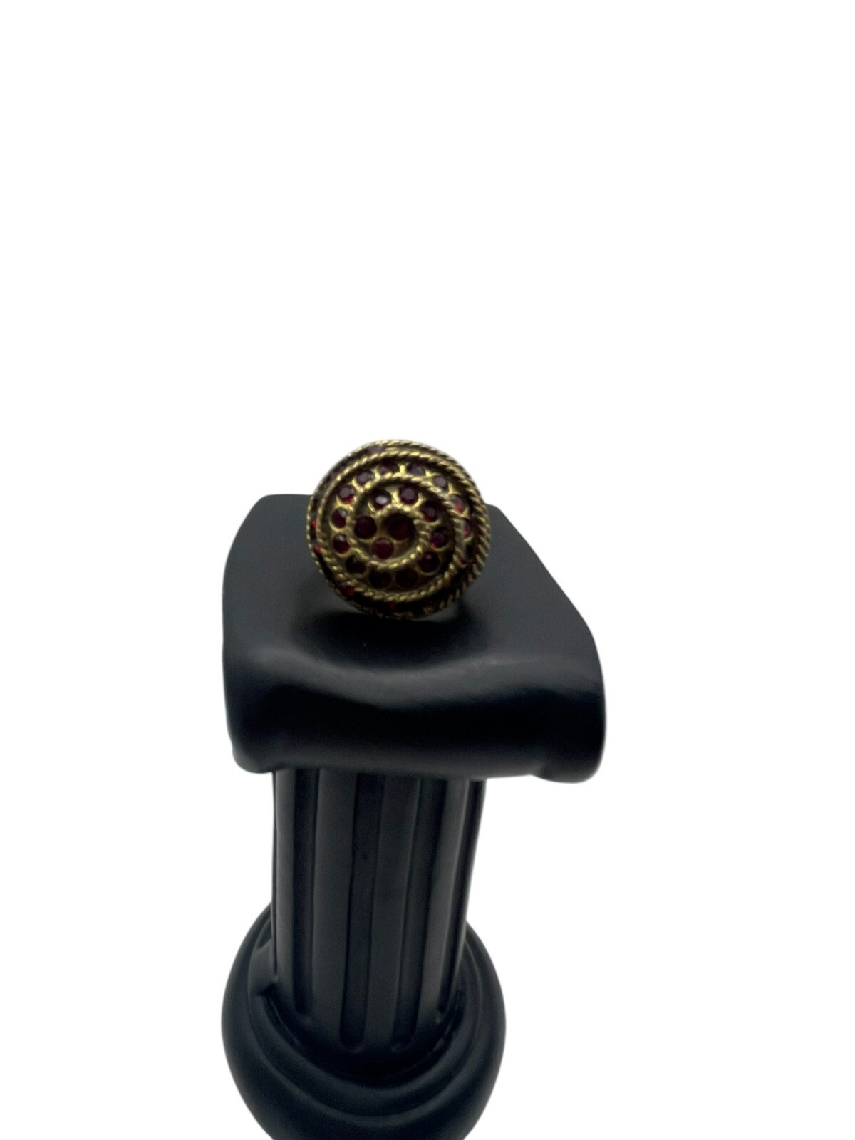 **Red Crystal Adjustable Statement Ring for Women - image 6