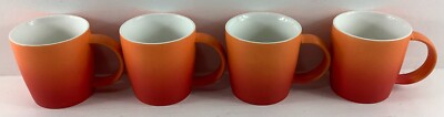 4-Piece ROOT7 Orange Red Gradient Ombre Ceramic Coffee Mug [Listing #2]