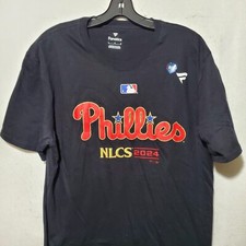 Philadelphia Phillies Shirt Mens Large Black Short Sleeve MLB Baseball NLCS NWT