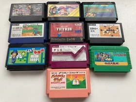 Nintendo New Famicom Console System AV NES NTSC-J Japan JP Tested w/10 Games 389