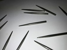 12 PC Scratch Awl Replacement Bits Tips  2" Long  Leather Tools Made In USA