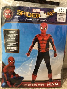 Marvel Spider Man Homecoming Costume 6 Pc Child Costume Large Ebay