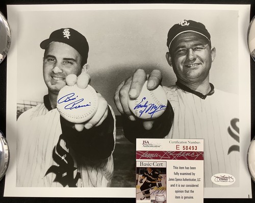 Early Wynn Signed Photo 8x10 Baseball Billy Pierce Autograph White Sox HOF JSA - Picture 2 of 2