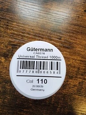 Gutermann Universal Thread 1000M Pack of 3- Polyester Color Slate