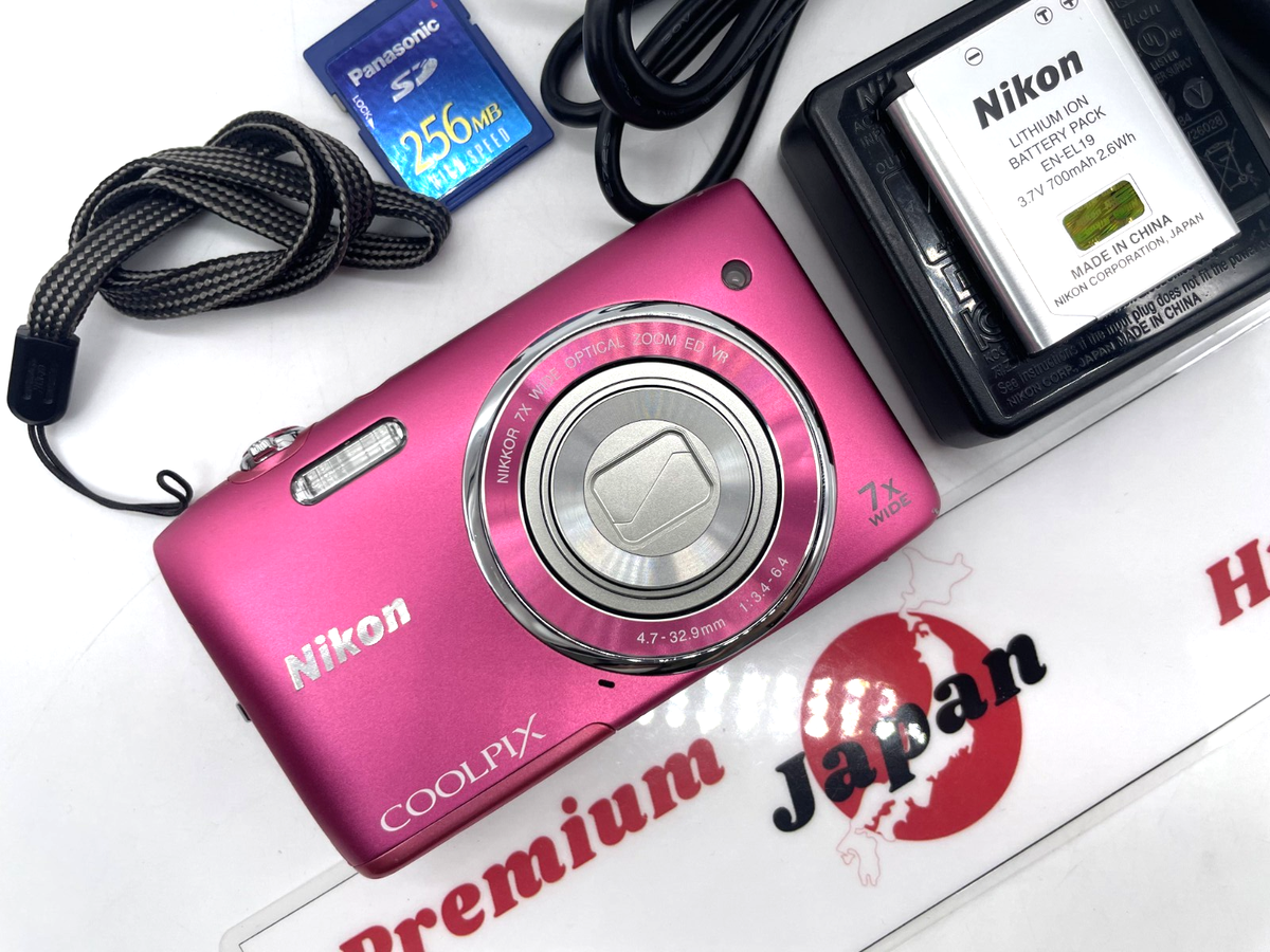 Nikon COOLPIX S3500 Pink 20MP Compact Digital Camera w