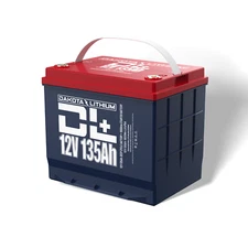 Dakota Lithium 12v 135Ah LiFePO4 Golf Cart & 1000CCA Automotive Battery