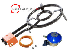 Padella per paella 35 cm originale (22-55 cm) bruciatore a gas 2 giri + regolatore butano 1,5 kg/h