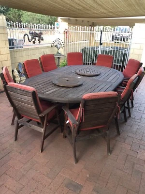 Outdoor Oval Dining Setting 13 Piece Tables Outdoor Oval Dining Setting 13 Piece Tables