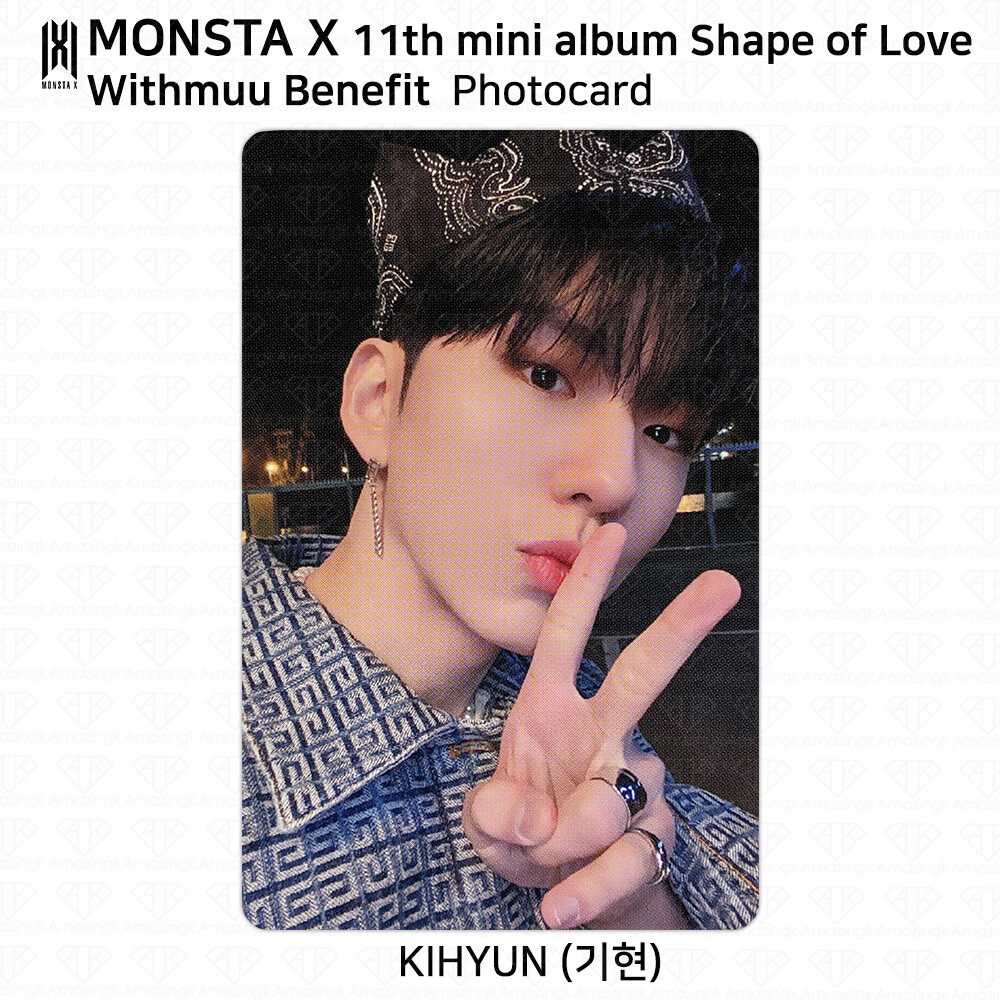 Monsta X 11th Mini Album Shape of Love Photocard Apple Music
