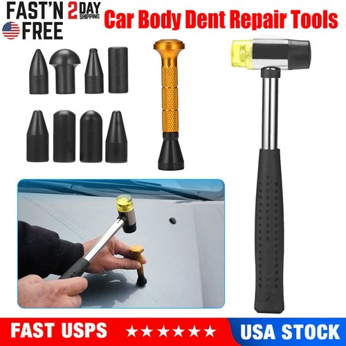 10Pcs Paintless Dent Repair Tools Hail Ding Hammer Tap Down Pen Car Repair US