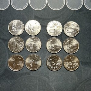 2009 P & D DC & US Territories 12 Quarter Set, Uncirculated
