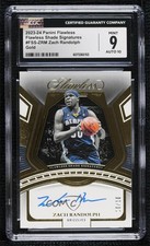 2023-24 Flawless Shade Signatures Gold 10/10 Zach Randolph CGC 9 Mint Auto h8q