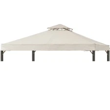 Gazebo Replacement Top 10x12 FT, Gazebo Canopy Replacement Cover for 2 Tier O...