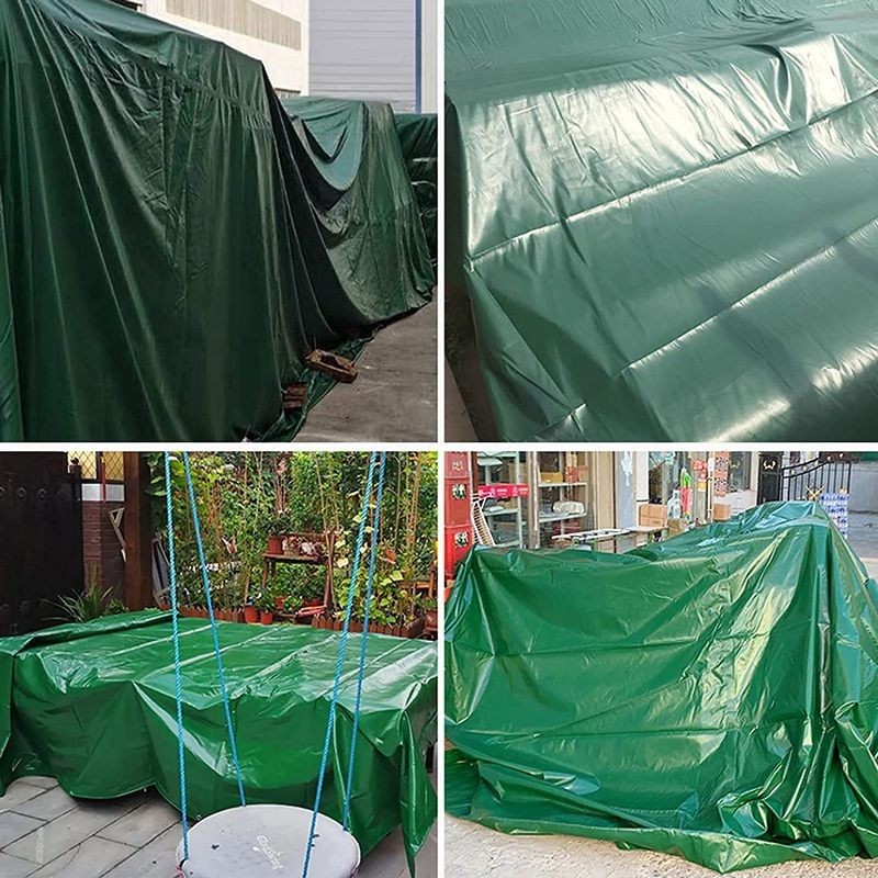 TELO TELONE IN PVC VERDE OCCHIELLATO CON OCCHIELLI IMPERMEABILE 280 GR E 540 GR foto 6