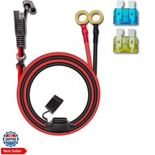 10AWG 2FT Charger Cable, SAE to O Ring Terminal Quick Disconnect Harness, 2 P...