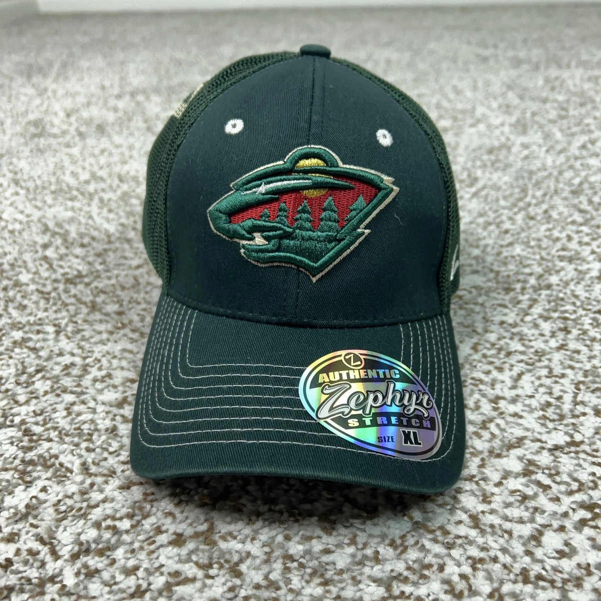 Vtg Zephyr NHL Minnesota Wild Green Maroon Snapback Hat Cap Zephyr Green NHL Fan Cap, Hats for sale | eBay main image 2