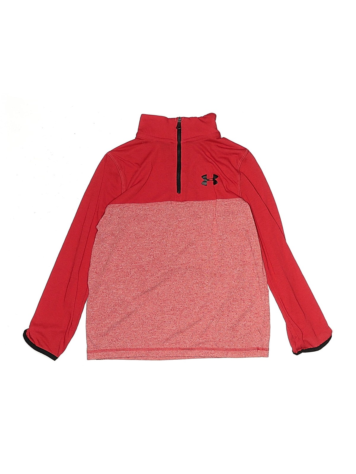 Under Armour Boys Red Long Sleeve T-Shirt S Youth