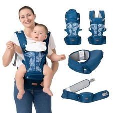 Grow Carrier 6-in-1 Baby Carrier with Hip Seat Adjustable Toddler Carrier