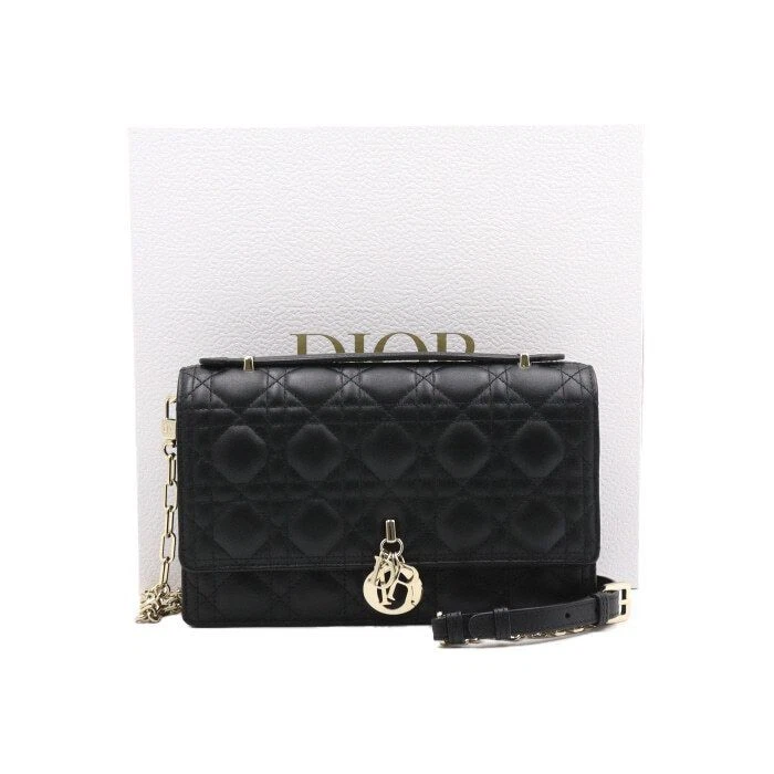 Sac fourre tout et bandoulière Dior My noir Cannage My Chain M0997ONGE 118721050