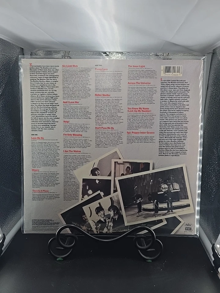 THE BEATLES Rarities LP 1985 SHAL-12060 2nd Cover G4 LA PRESS EX/EX - Image 2 of 4