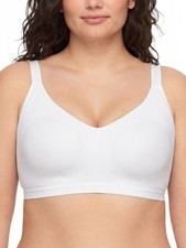 Warner's Women's Wireless Lightly Lined Comfort Bra, White, Medium