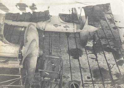1950s Large Passenger Ship Propellers Dry Dock Repairs Maintenance Photo P14s6