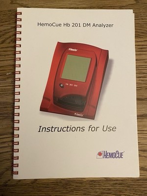 HEMOCUE HB 201 Hemoglobin Analyzer Operating Manual Instructions Only