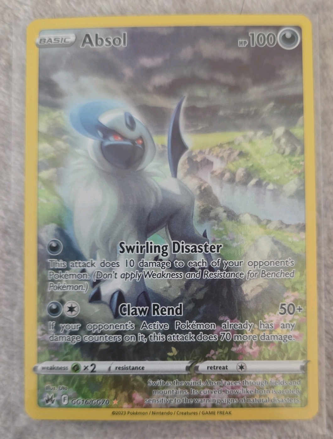 Pokémon TCG Absol GG16/GG70 SWSH: Crown Zenith Galarian Gallery - NM