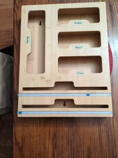  Bamboo Ziploc Bag Storage Organizer Kitchen Drawer Wall Organizer Mountable