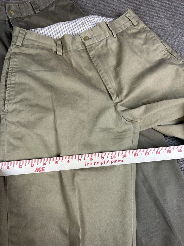 Bills Khakis M1 Para Hombres 32x31 Calce Relajado Algodón Frente Plano Pantalones Hechos en EE. UU. Lote de 2 Foto 4 de 4
