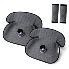 Baby Potty Training Car Seat Protector, Waterproof Car Seat 2 Pack Dark Gray
