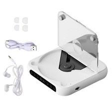Portable CD Player W/Wired Earphone Bluetooth 5.3 5V2A CD/CD-R/CD-RW/MP3/WAV