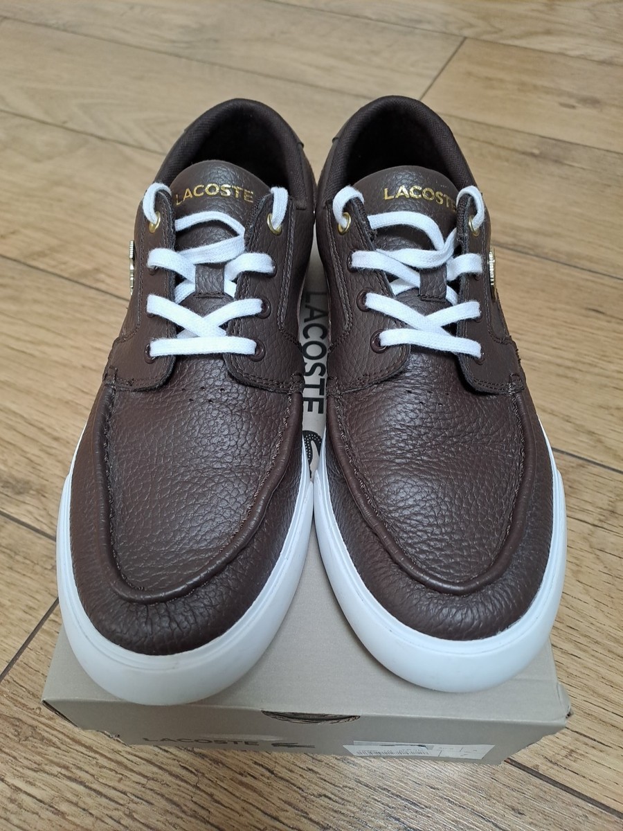 Deck Shoes Lacoste Shoes Brown Leather Lacoste Bayliss Deck
