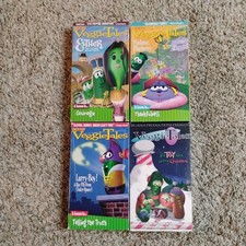 Veggie Tales- Lot Of 4 Vhs Movies. Pre Owned. Excellent Condition