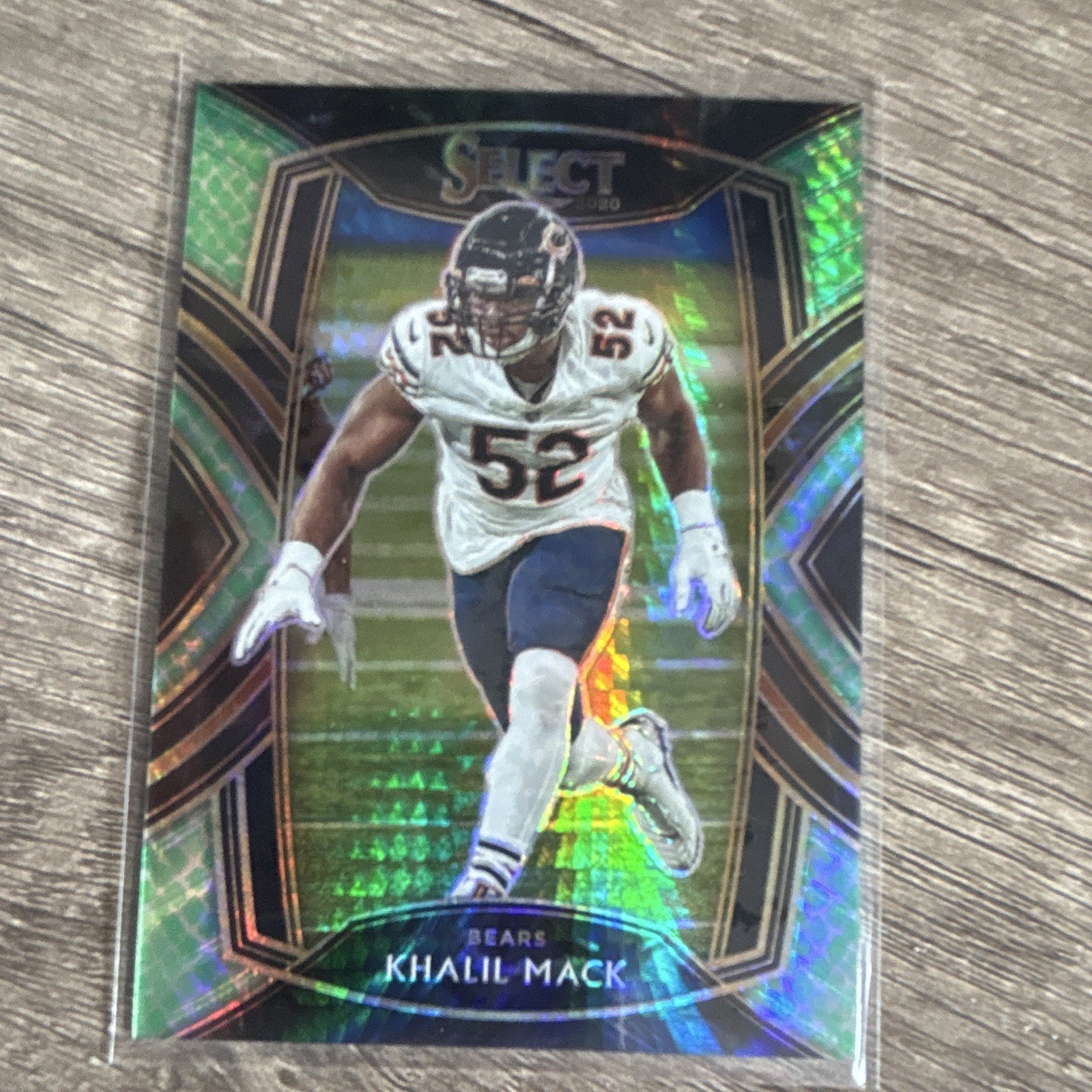 Panini 2020 Select Khalil Mack Club Level Dragon Scale Prizm #208 19/67 Bears