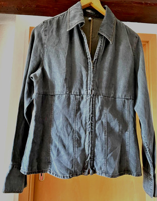 Hochwertige Designer Jacke Jacket Blaser Tencel-Jeansstoff von La Strada; Gr. 44