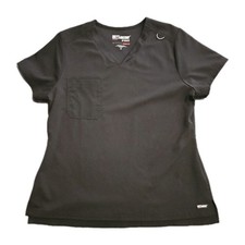Grey's Anatomy By Barco Women's Scrub Top Size M Black