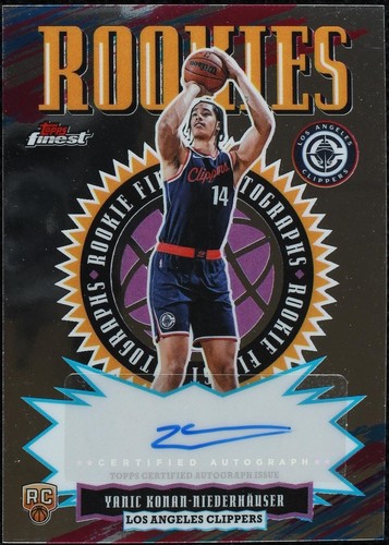 2025-26 Topps Finest Rookies Auto Yanic Konan-Niederhauser #RFA-YK RC XV44