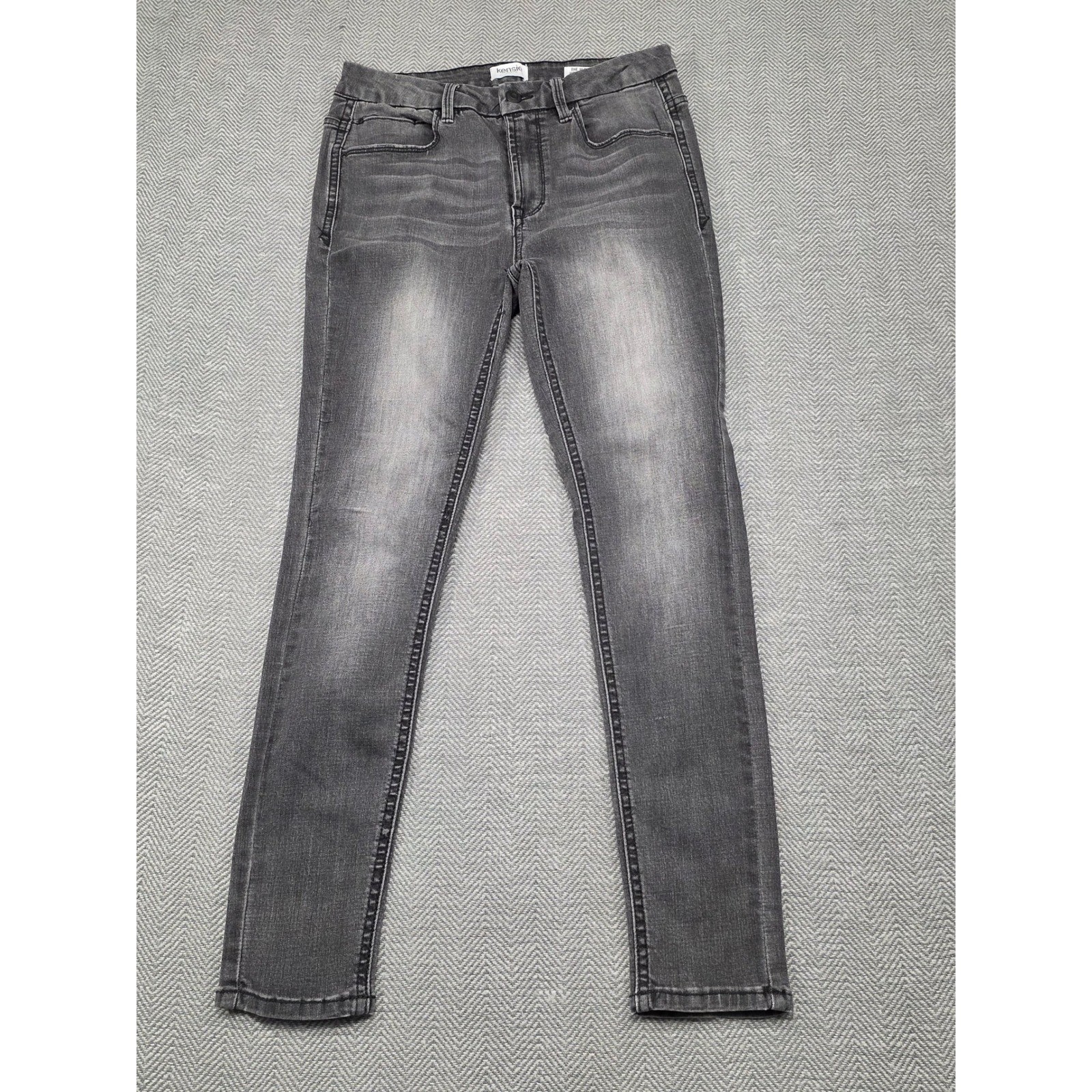 Kensie Jeans The Ultimate High Rise Skinny Grey Wash Women Size 4 27