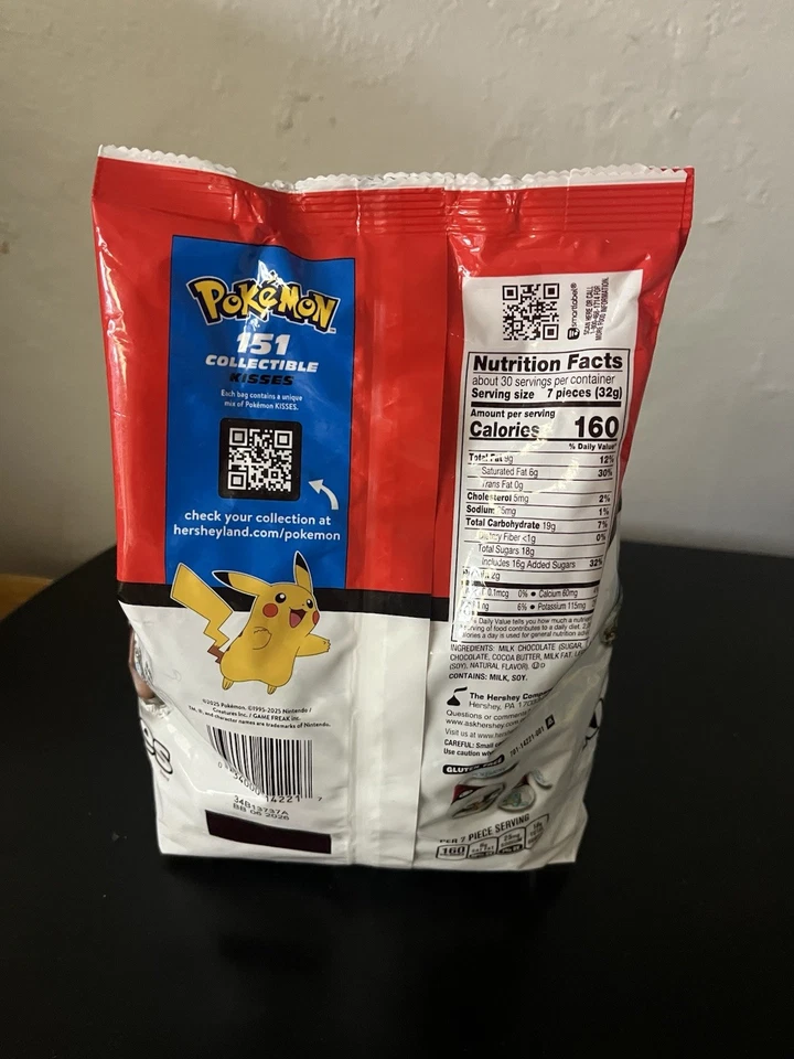 Pokémon Hershey's 特别版收藏品 Kisses Party 尺寸 34.1 盎司包 全新 — 第 2/4 张图片
