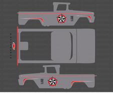 Custom 62 Chevy Pickup Universal Waterslide Decal For Hot Wheels 164 Scale A1 Custom 62 Chevy Pickup Universal Waterslide Decal For Hot Wheels 164 Scale A1