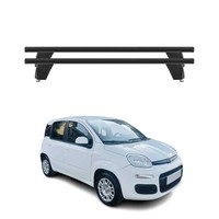 Menabo DachträGer GrundtäGer FüR Fiat Panda 2012-2026 75Kg Alu Schwarz 2 Tlg