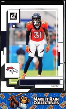 Justin Simmons 2022 Donruss #269 Denver Broncos Football