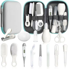 Baby Healthcare and Grooming Kit, 14 in 1 Baby Safety Set Newborn Nursery Health