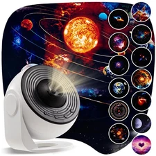 Luxury Galaxy Projector Gift Set – 360° Rotating HD Nebula, 13 Cosmic Discs, ...