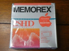 Memorex Mac Formatted 3.5 inch 2SHD 1.40/2.0 MB Floppy Disk 10-Pack FREE SHIP