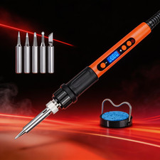 Silverflo 60W Soldering Iron Station Kit Adjustable Temp Welding SMD Repair Tool