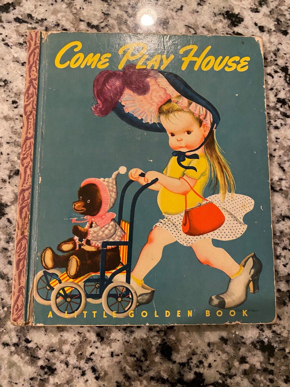 Vintage Little Golden Book COME PLAY HOUSE By Edith Osswald 