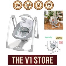 Automatic Baby Swing  Portable Seat - 0-9 , Nature Sounds  Soft Fabric